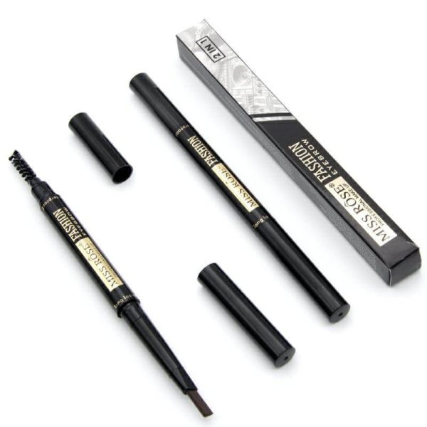 Miss Rose 2 in 1 Eyebrow Pen & Brush Shade Black