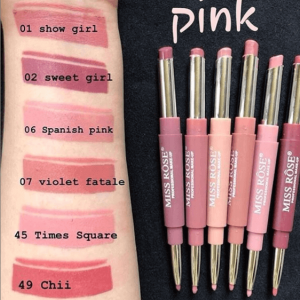 Miss Rose 2 in 1 Lipstick + Lipline Pink Collection