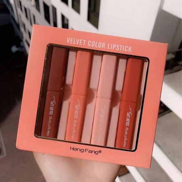 HENGFANG Velvet Color Lipstick Pack of 4 - Image 2