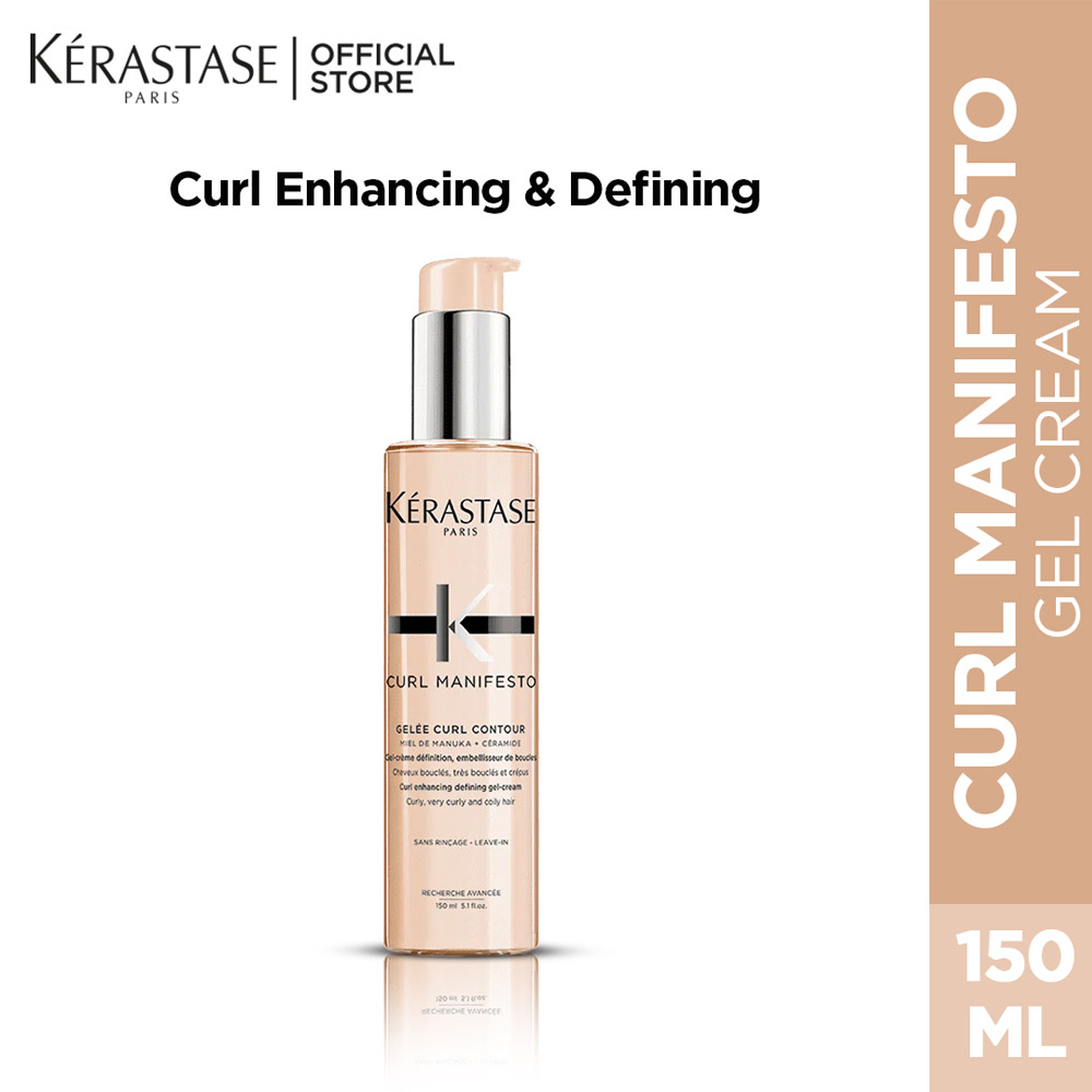 Kerastase Curl Manifesto Gel Cream Styling for Waves & Curls - 150ml - Eshaistic Kerastase Curl Manifesto Gel Cream Styling for Waves & Curls - 150ml - Eshaistic