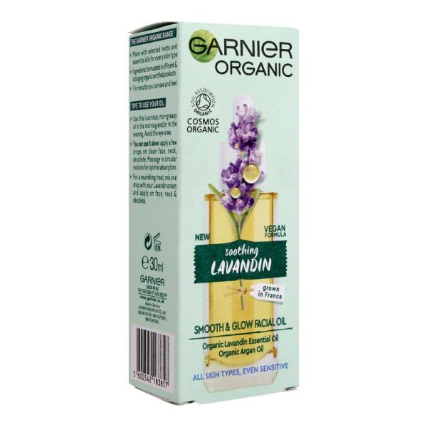 Buy Garnier Organic Soothing Lavandin Smooth Glow Facial Oil