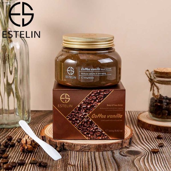Estelin Coffee Vanilla Anti Aging Face & Body Scrub