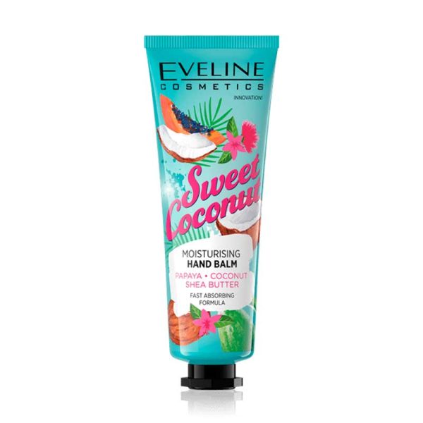 Eveline Sweet Coconut Moisturising Hand Balm - 50ml - Image 1