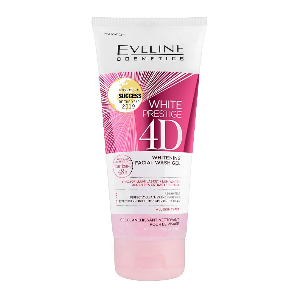 Eveline White Prestige 4D 3-In-1 Whitening Facial Wash Gel – 200ml ...