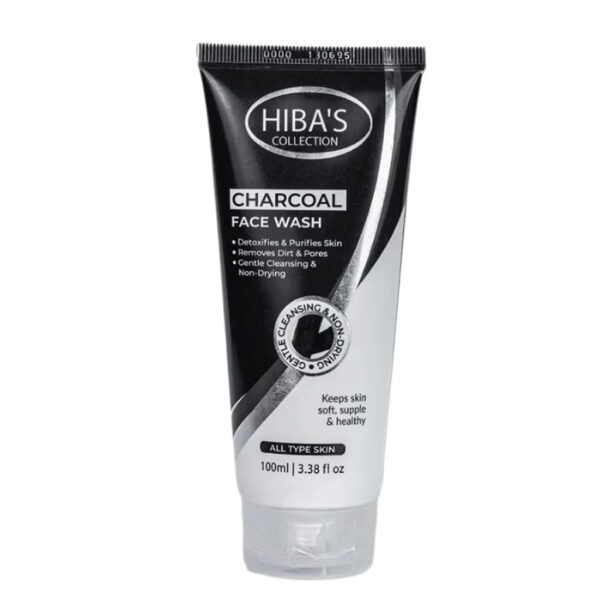 Hiba's Collection Charcoal Face Wash - 100ml - Image 1