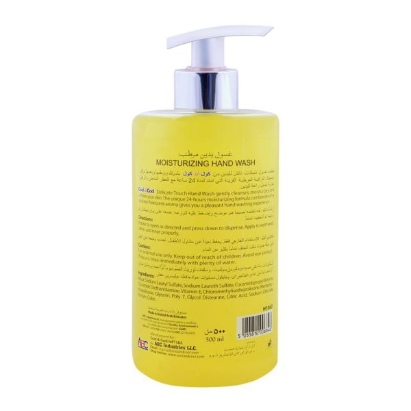 Cool & Cool Delicate Touch Moisturizing Hand Wash 500ml - Image 2