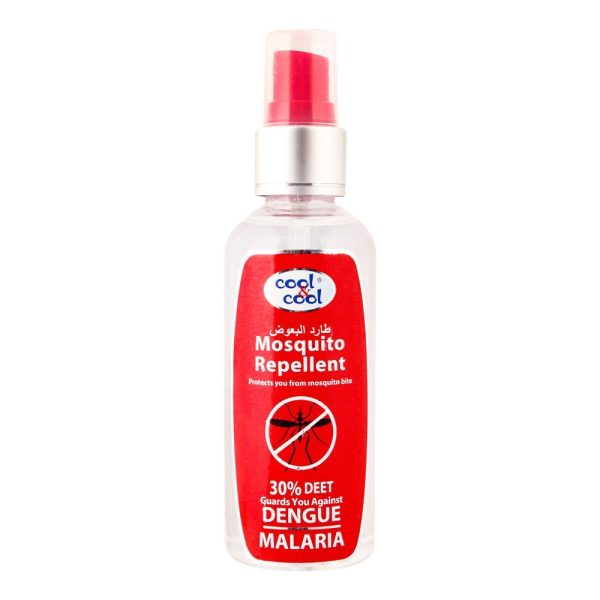 Cool & Cool 30% DEET Mosquito Repellent Spray, Protection Against Dengue & Malaria, 85ml - Image 1