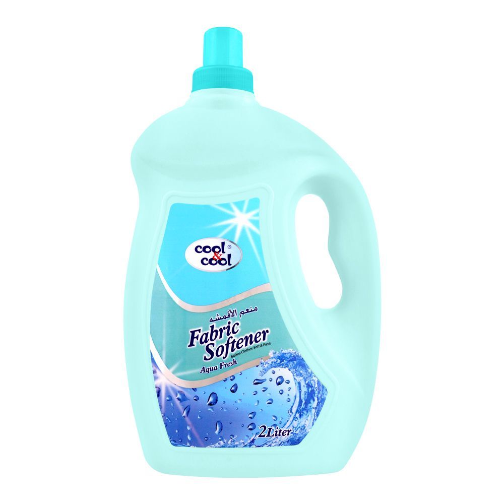 Cool-&-Cool-Aqua-Fresh-Fabric-Softener-2Ltr-1 Cool & Cool Aqua Fresh Fabric Softener, 2Ltr - Image 1