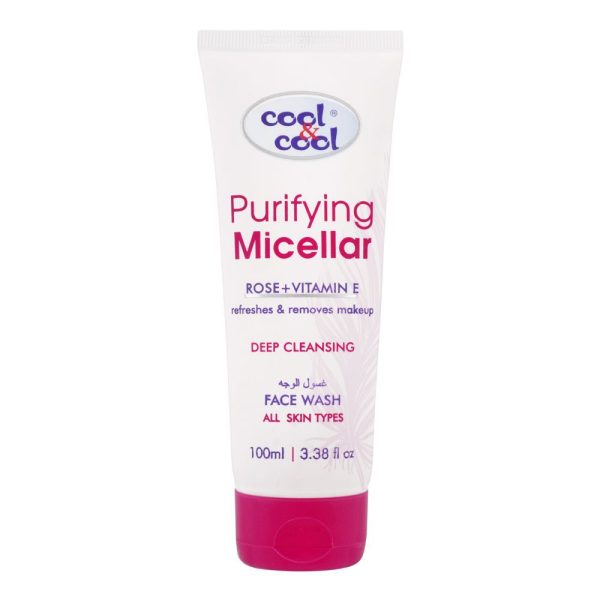 Cool & Cool Purifying Micellar Deep Cleansing Face Wash, All Skin Types, 100ml - Image 1