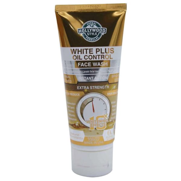 Hollywood Style White Plus Oil Control Face Wash 100ml - Image 1