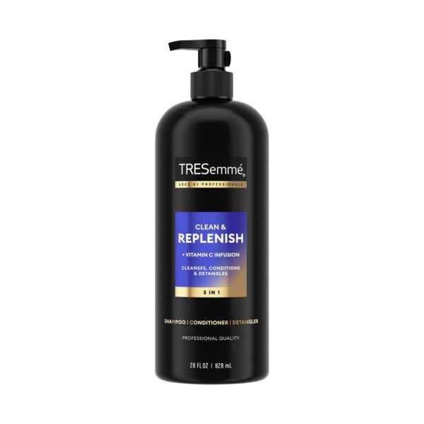 Tresemme Clean & Replenish 3-in-1 Shampoo, Conditioner, Detanger - 828ml - Image 1