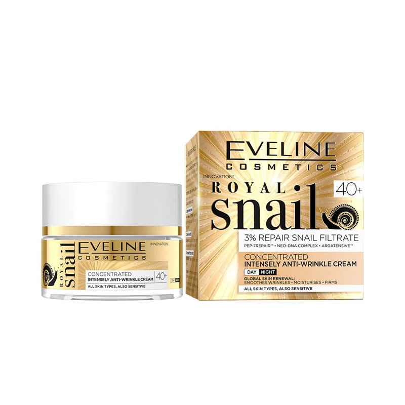 Eveline Royal Snail 40+ Intensely Anti-wrinkle Cream - 50ml - Eshaistic.pk