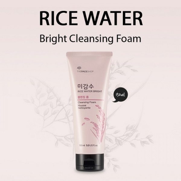 The Face Shop - Rice Water Bright Cleansing Foam - 150ml - Image 1