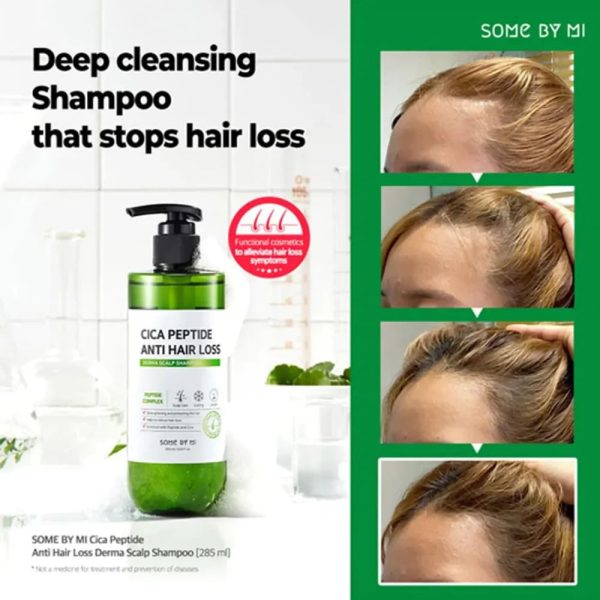 Some By Mi - Cica Peptide Anti Hair Loss Derma Scalp Shampoo - 285ml - Image 4
