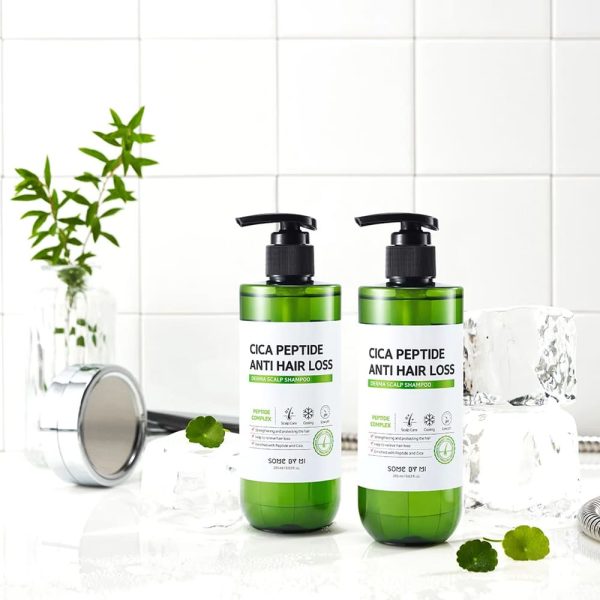 Some By Mi - Cica Peptide Anti Hair Loss Derma Scalp Shampoo - 285ml - Image 2