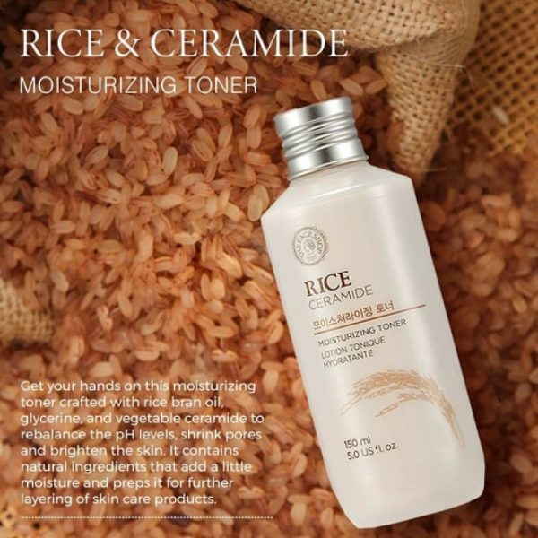 The Face Shop - Rice Ceramide Moisturizing Toner - 150ml - Image 3