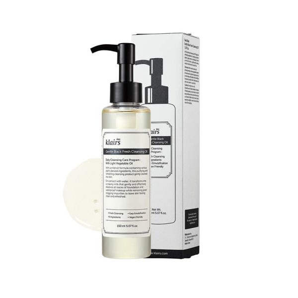 Klairs - Gentle Black Fresh Cleansing Oil - 150ml - Image 1