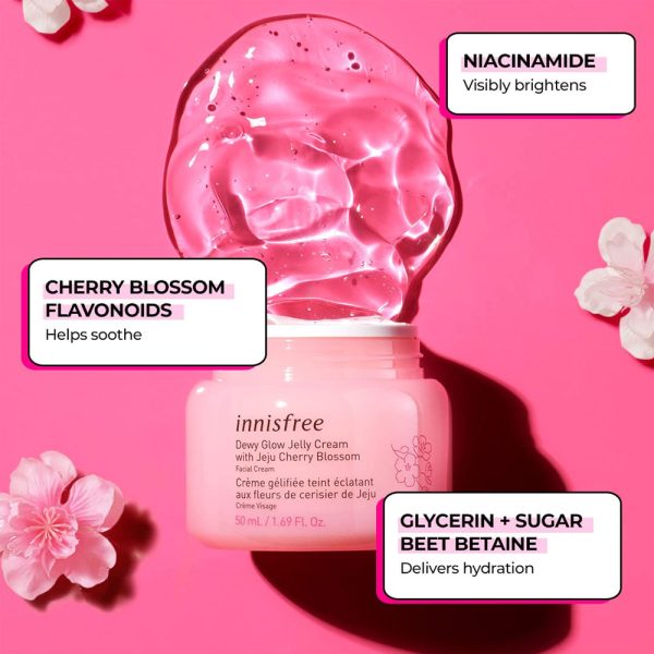 Innisfree – Jeju Cherry Blossom Jelly Cream - 50ml - Image 2