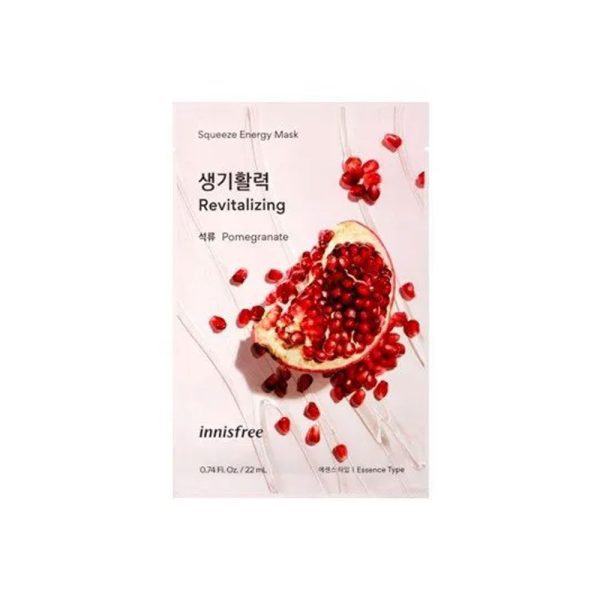 Innisfree – Squeeze Energy Mask Sheet Pomegranate - 20ml - Image 1