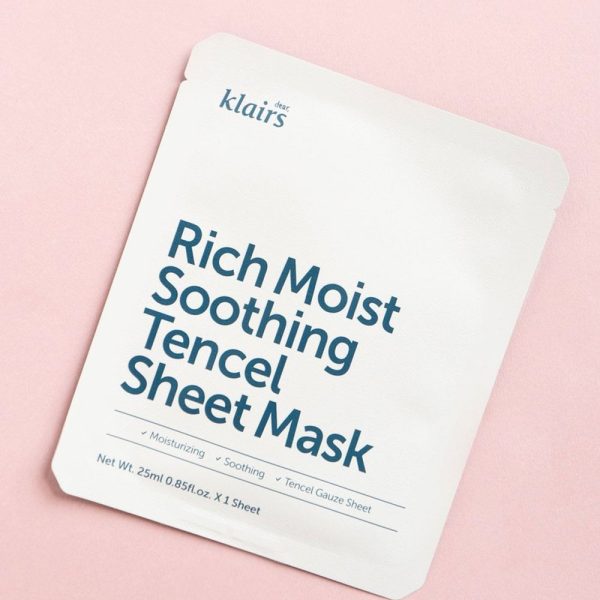 Klairs Rich Moist Soothing Tencel Sheet Mask - 25ml - Image 1