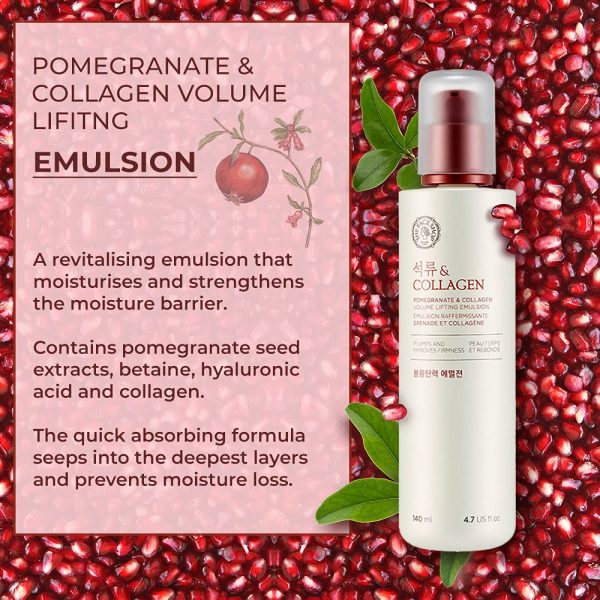 The Face Shop Pomegranate and Collagen Volume Lifting Toner – 160ml - Image 2