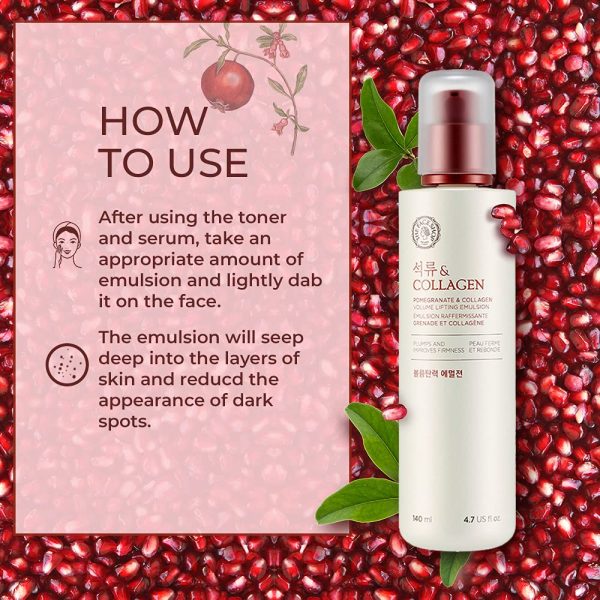 The Face Shop Pomegranate and Collagen Volume Lifting Toner – 160ml - Image 4