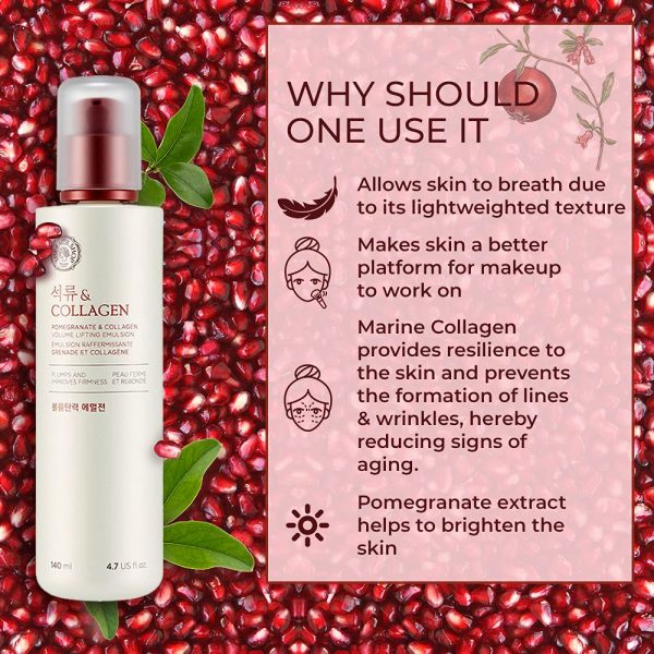 The Face Shop Pomegranate and Collagen Volume Lifting Toner – 160ml - Image 5