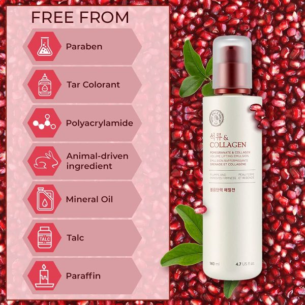 The Face Shop Pomegranate and Collagen Volume Lifting Toner – 160ml - Image 6