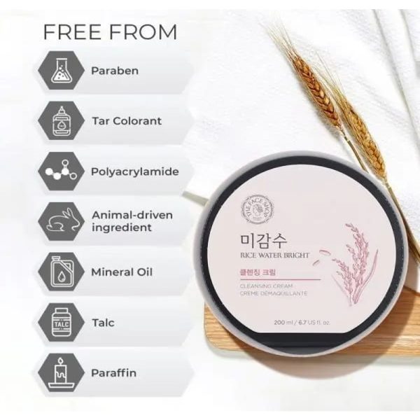 The Face Shop Rice Water Bright Cleansing Cream - 400ml - Image 4