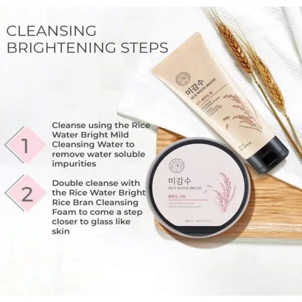 The Face Shop Rice Water Bright Cleansing Cream - 400ml - Image 5