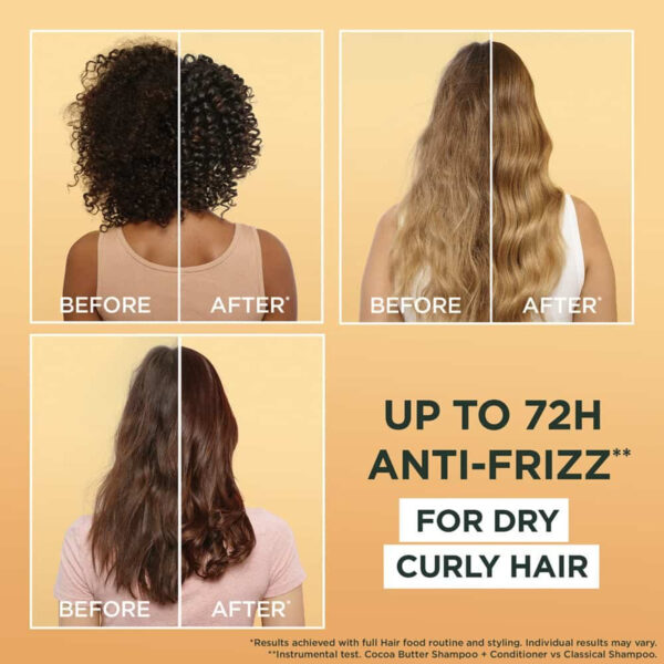 Garnier Ultimate Blends Curl Restoring Hair Food Oil Shampoo 350ml - Image 2