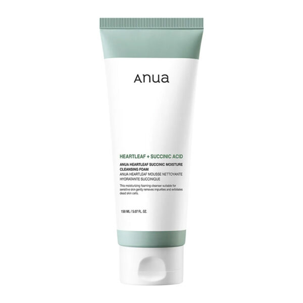 Anua Heartleaf Succinic Moisture Cleansing Foam 150ml - Image 1