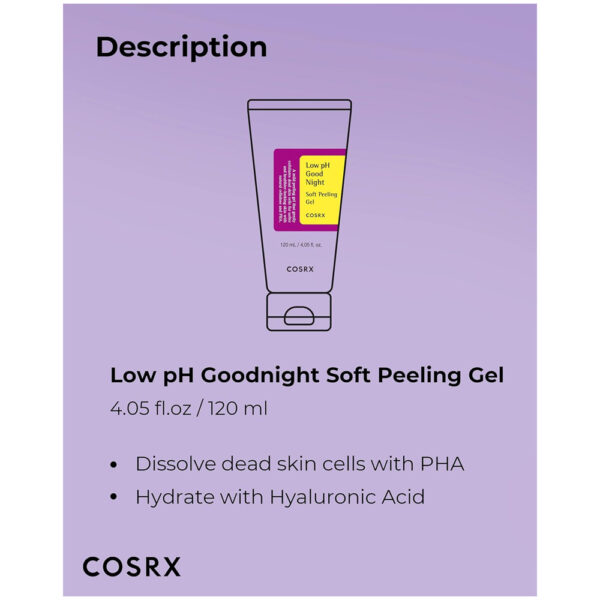 Cosrx – Low pH Good Night Soft Peeling Gel – 120ml - Image 2