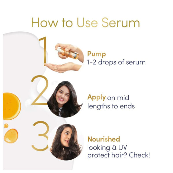 Dove All Day Nourish UV Protect Hair Serum 100ml - Image 5