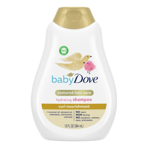 Dove Baby Curl Nourishment Hydrating Shampoo 384ml - Image 1