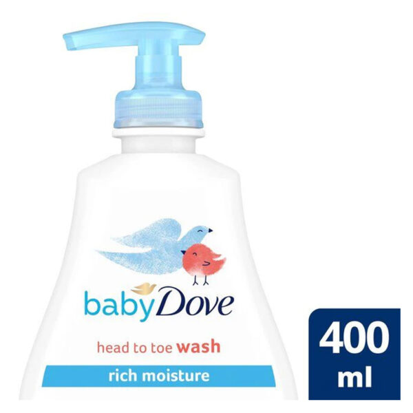 Dove Baby Rich Moisture Head to Toe Wash 400ml - Image 2
