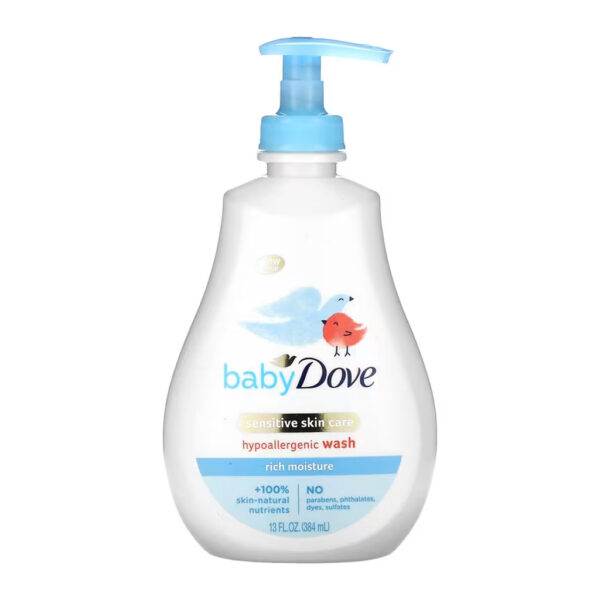 Dove Baby Rich Moisture Hypoallergenic Wash 384ml - Image 1