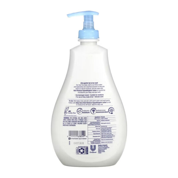Dove Baby Rich Moisture Hypoallergenic Wash 591ml - Image 2