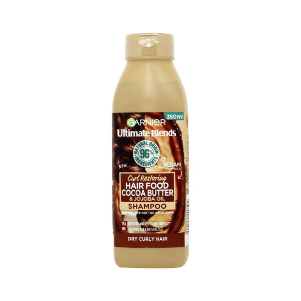 Garnier Ultimate Blends Curl Restoring Hair Food Oil Shampoo 350ml - Image 1