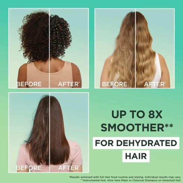Garnier Ultimate Blends Moisturizing Hair Food Aloe Vera & Coconut Shampoo 350ml - Image 2