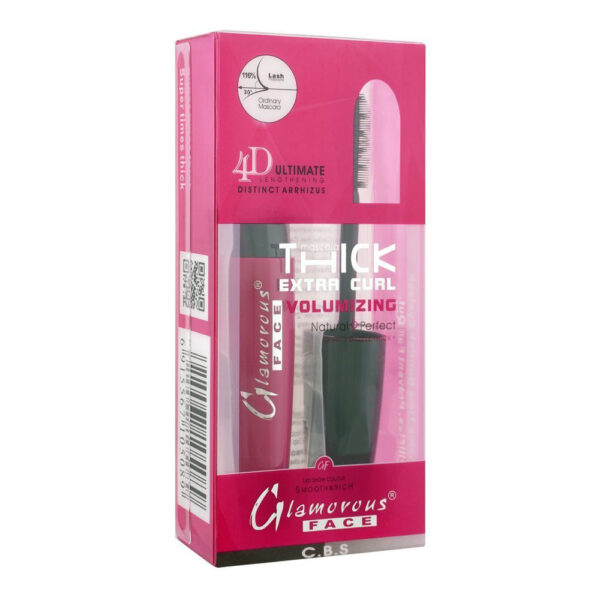 Glamorous Face 4D Thick Extra Curl Volumizing Mascara, 5ml - Image 1