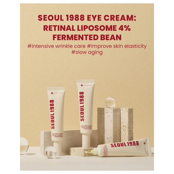 K-Secret Seoul 1988 Eye Cream Retinal Liposome 4% + Fermented Bean 30ml - Image 2