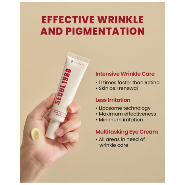 K-Secret Seoul 1988 Eye Cream Retinal Liposome 4% + Fermented Bean 30ml - Image 4