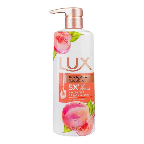 Lux Peachy Glow Juicy Peach Fragrance Body Wash, 450ml - Image 1