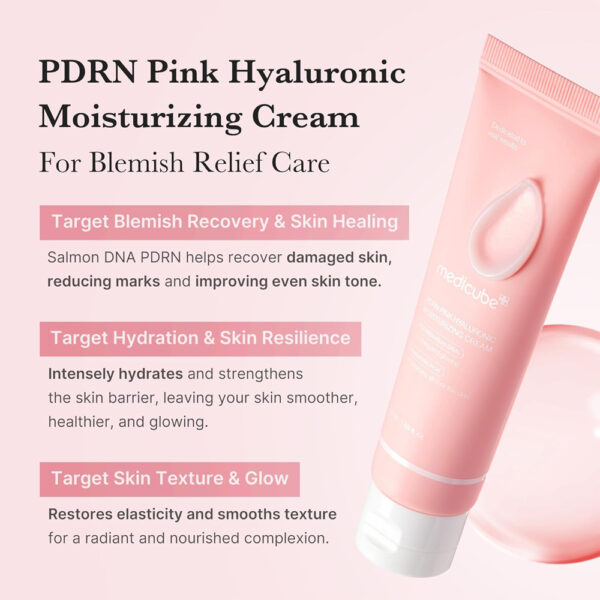 Medicube PDRN Pink Hyaluronic Moisturizing Cream 50ml - Image 3