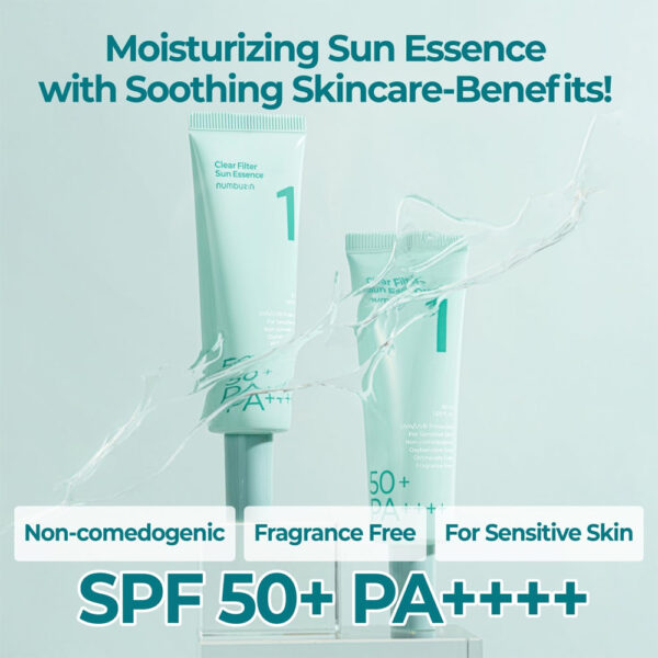 Numbuzin No.1 Clear Filter Sun Essence SPF50+ PA++++ 50ml - Image 2