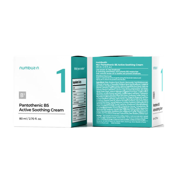 Numbuzin - No.1 Pantothenic B5 Active Soothing Cream 80ml - Image 2