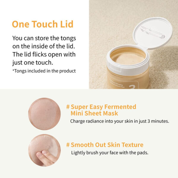 Numbuzin No.3 Radiance Glowing Jumbo Essence Pad 70 pads 150ml - Image 4