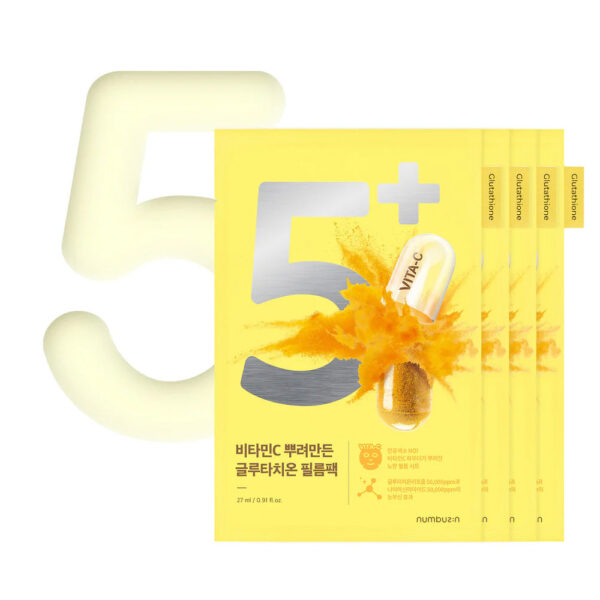 Numbuzin No.5+ Vitamin Spotlight Sheet Mask 27ml - Image 1