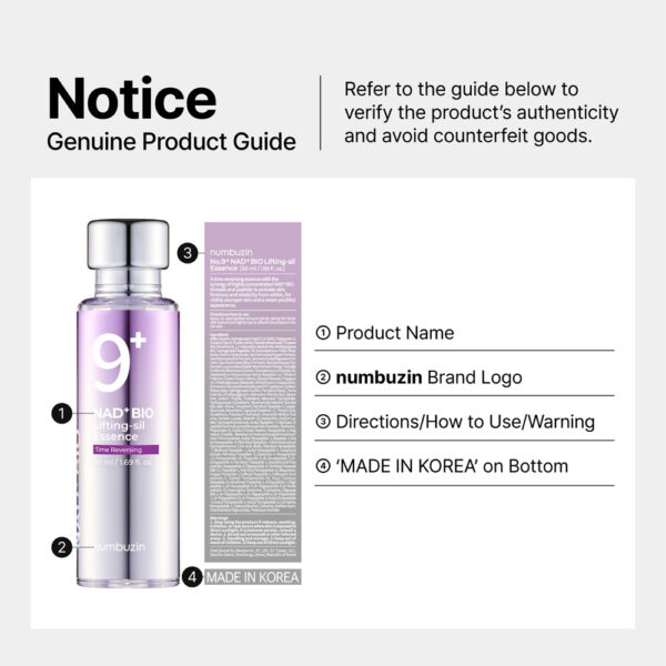 Numbuzin No.9 NAD Bio Lifting-sil Essence 50ml - Image 2